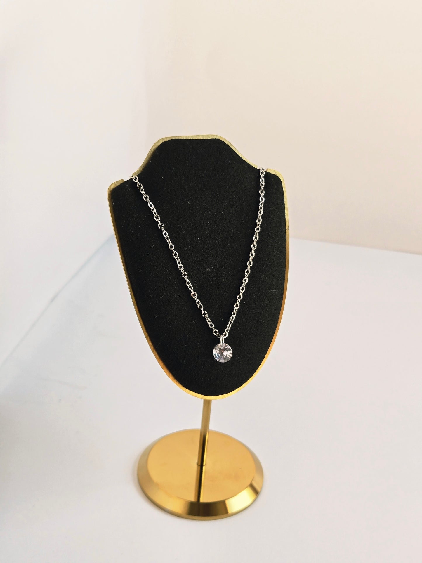 Luna Round Pendant Necklace