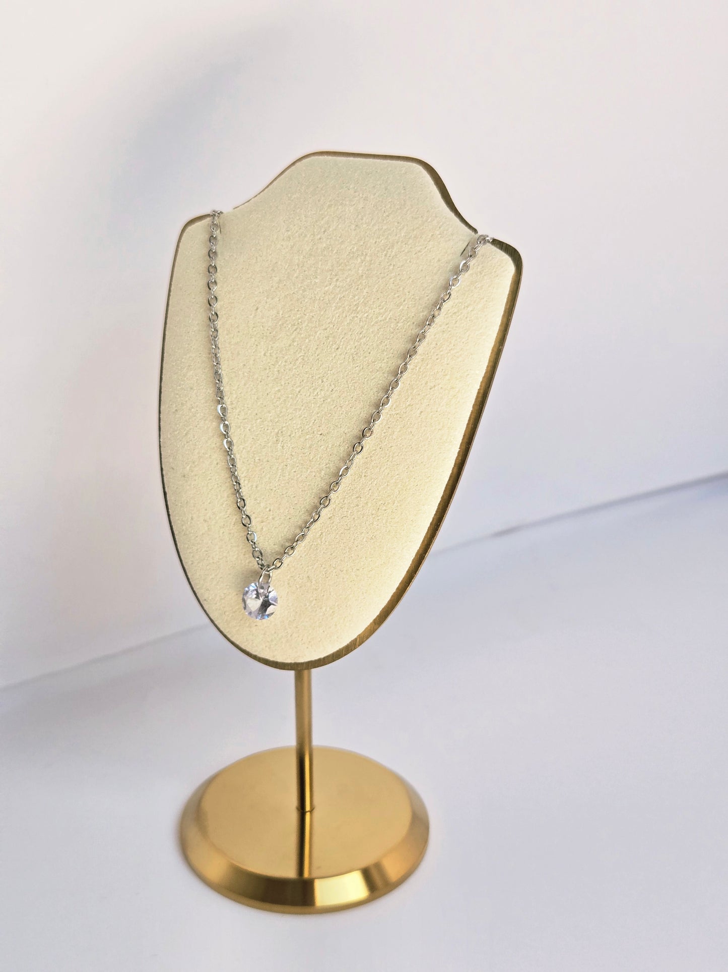 Luna Round Pendant Necklace