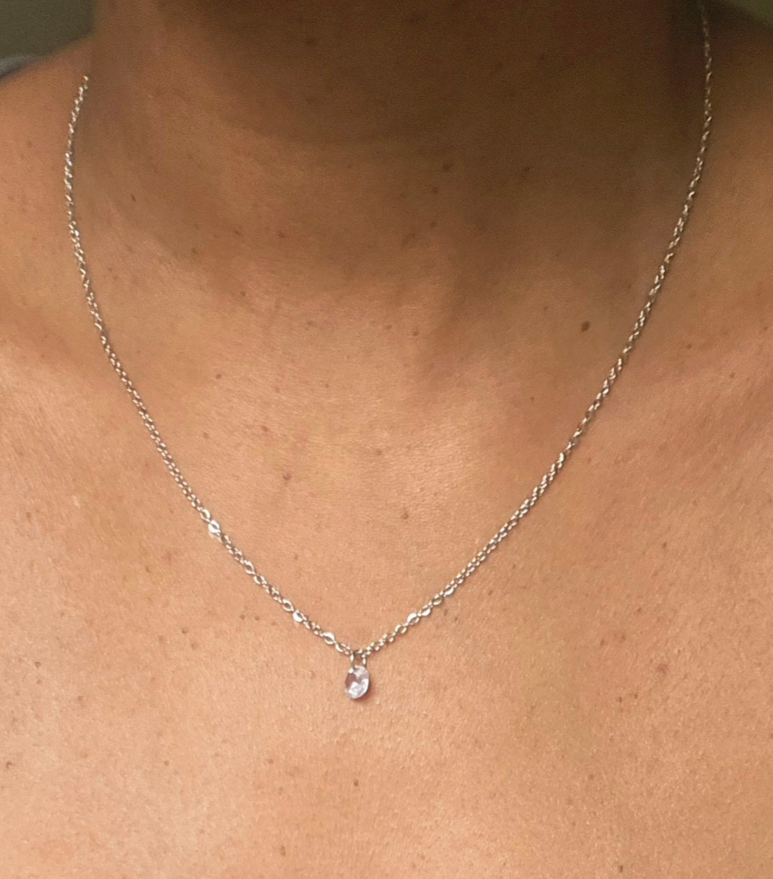 Luna Round Pendant Necklace