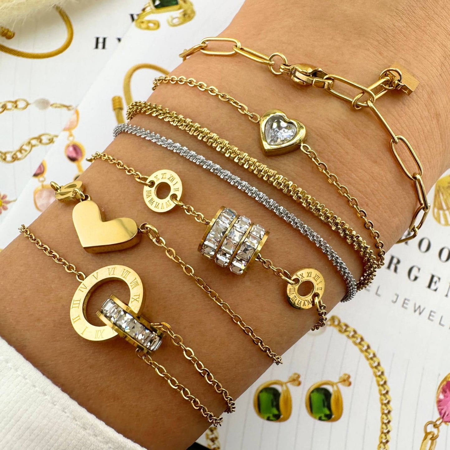 Square Charm Bracelet