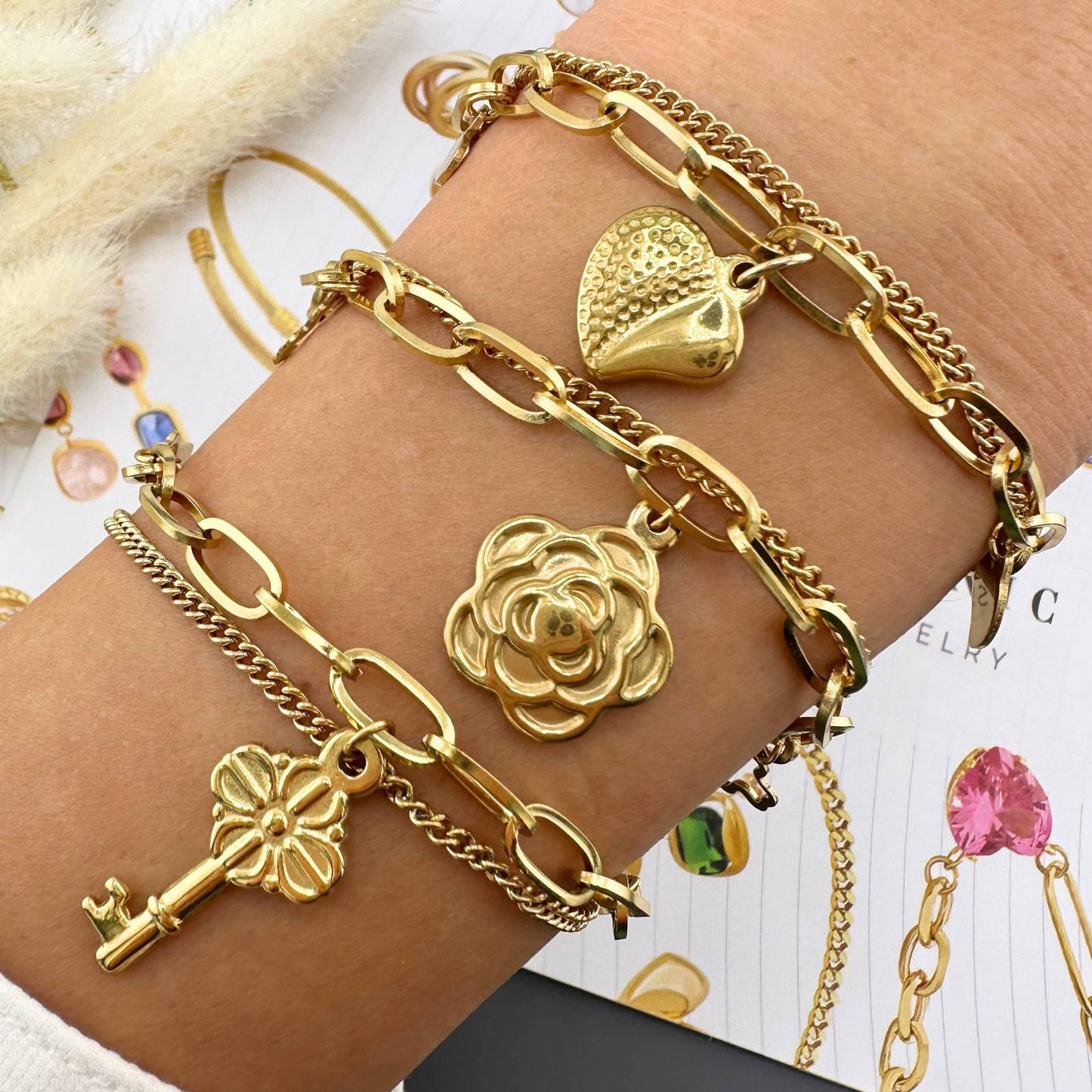 Key Charm Bracelet