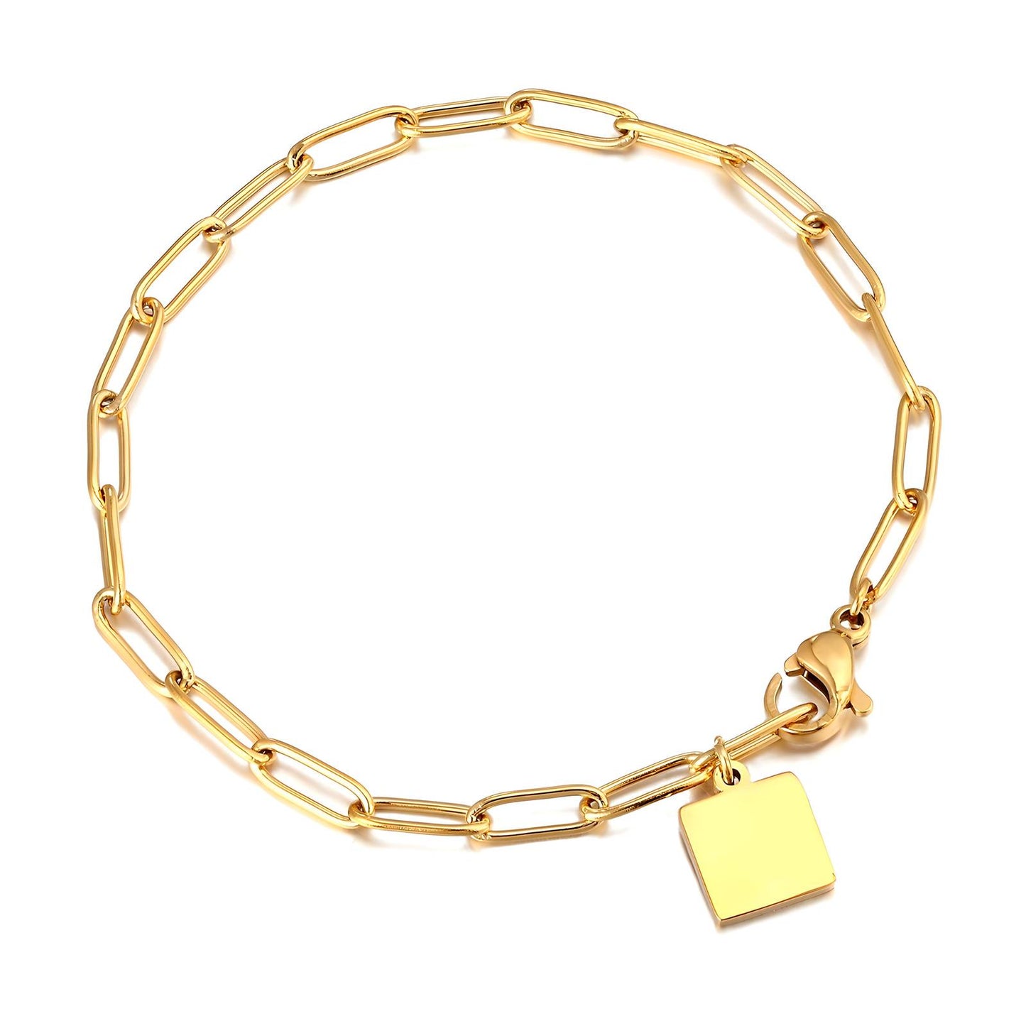 Square Charm Bracelet