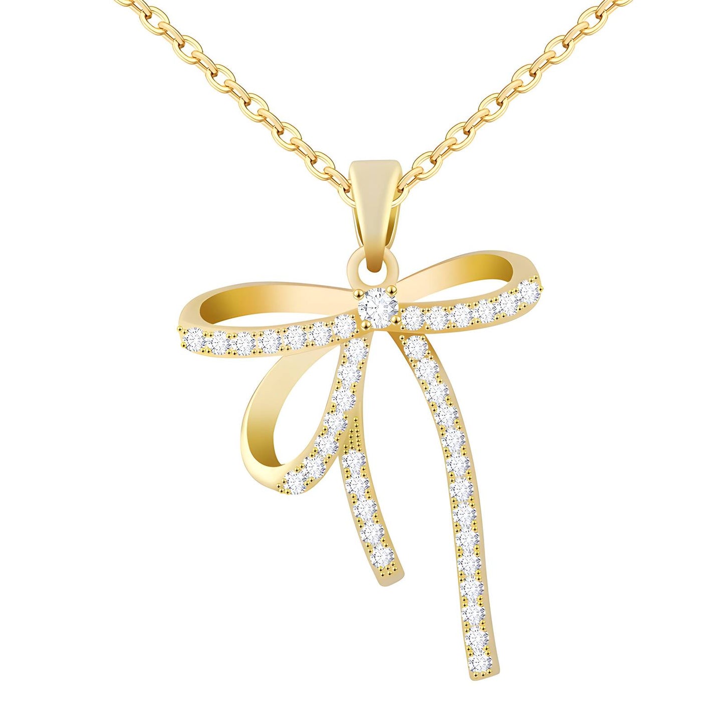 Bow Stellar Pendant Necklace