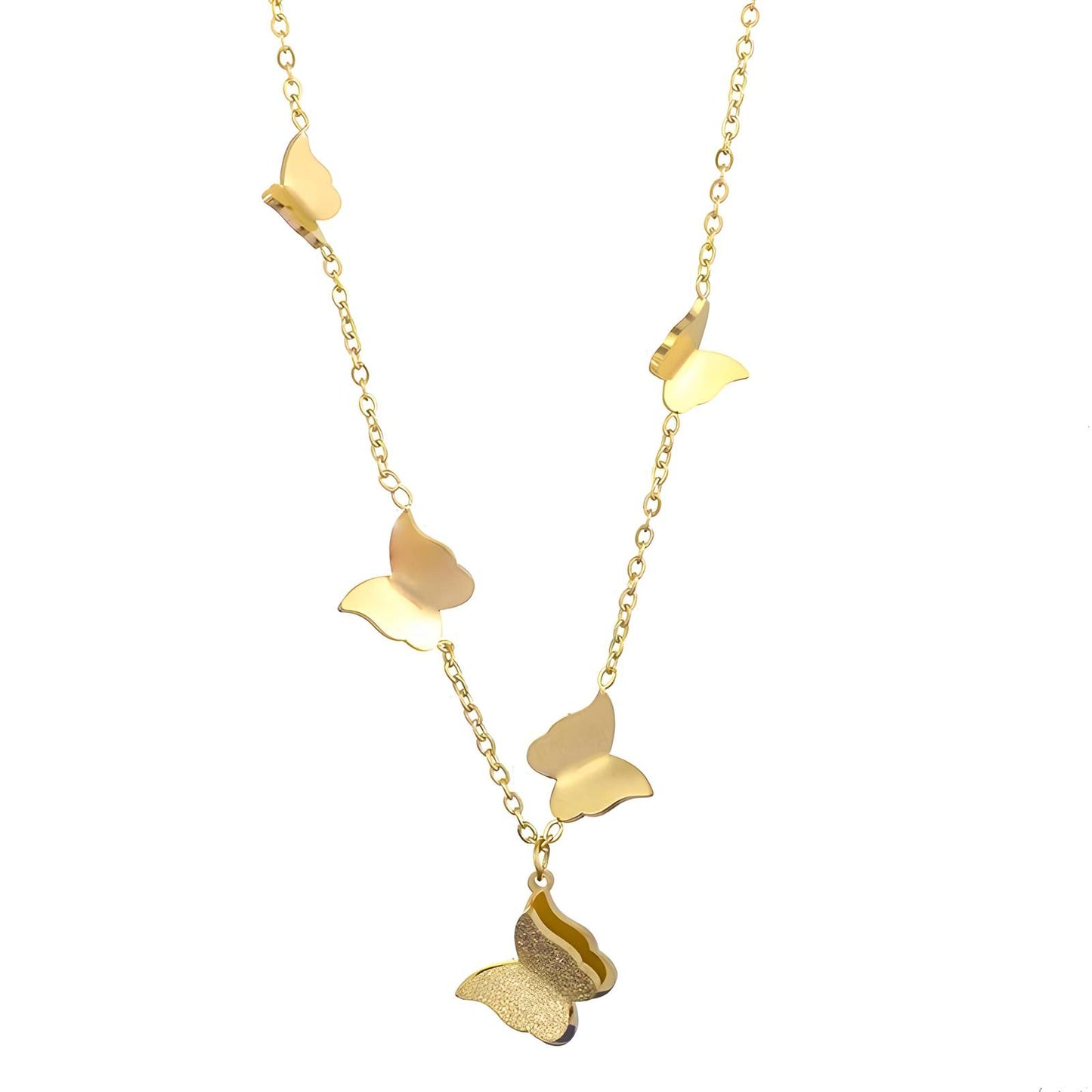 Butterfly Necklace | 18K Gold Plated Stainless Steel