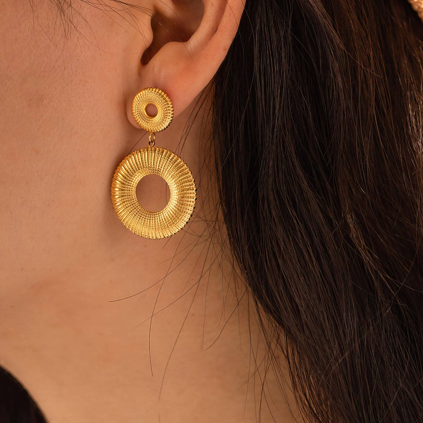 Double Circle Earrings