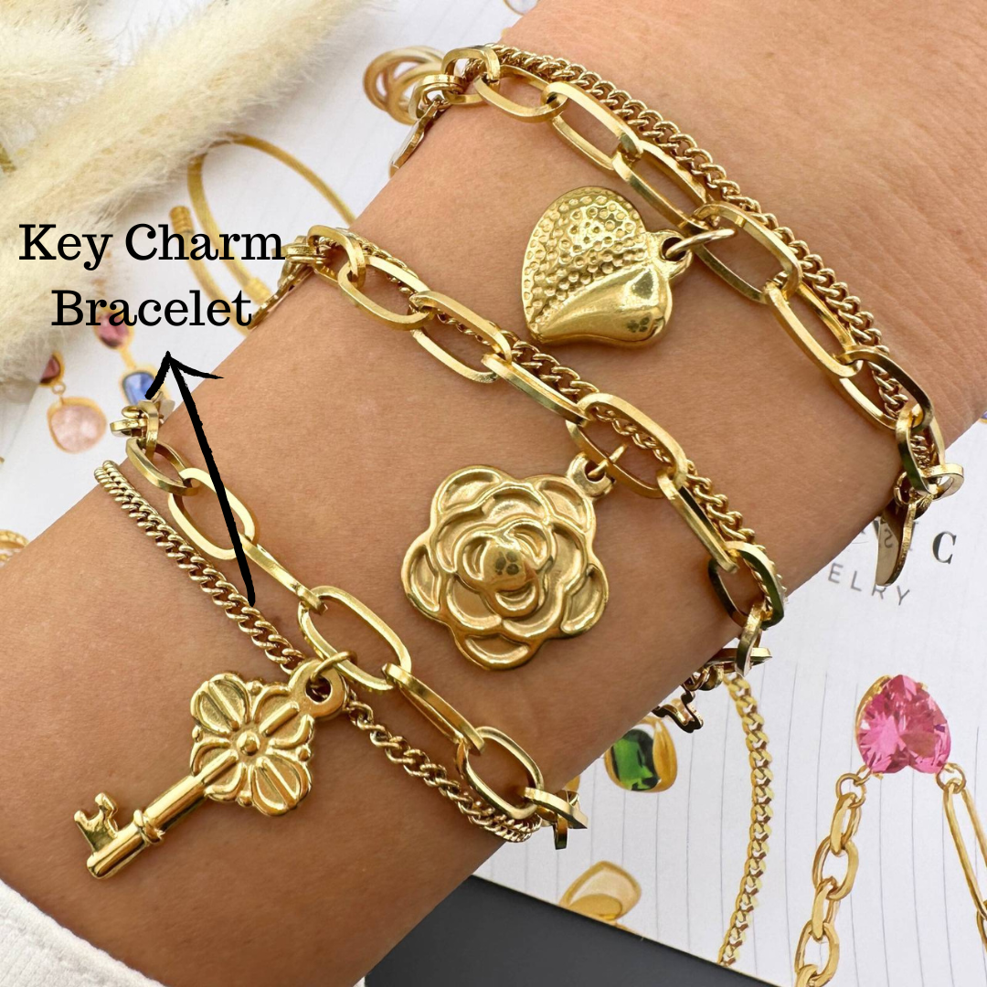 Key Charm Bracelet