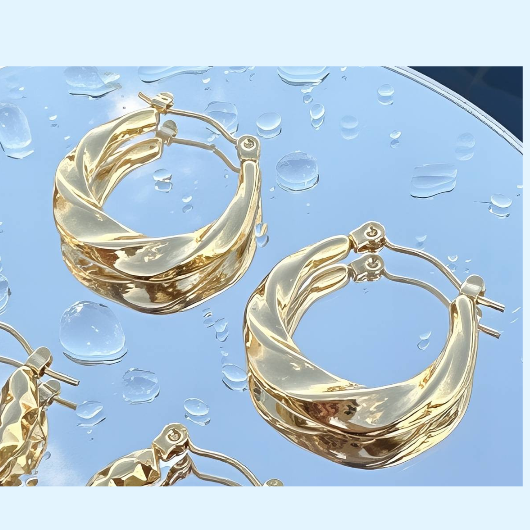 Asymmetry Hoop Earrings