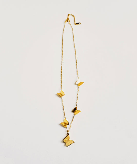 Butterfly Necklace | 18K Gold Plated Stainless Steel