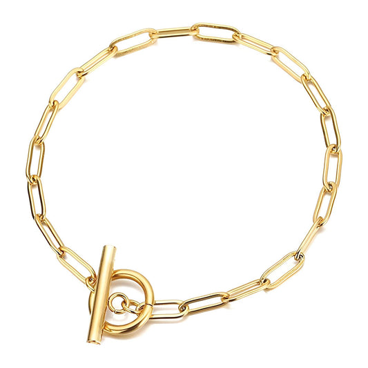 Chain Bracelet - 18K Gold Plated Stainless Steel