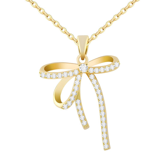 Bow Stellar Pendant Necklace