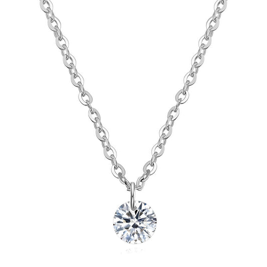 Luna Round Pendant Necklace